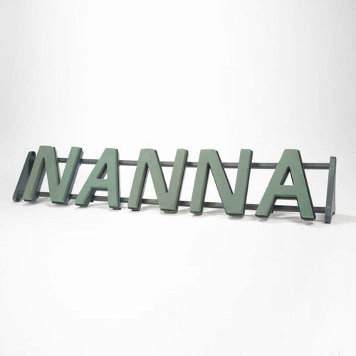 Nanna Plastic Backed Letter Frame - Wet Foam - Val Spicer - LARGE ITEM