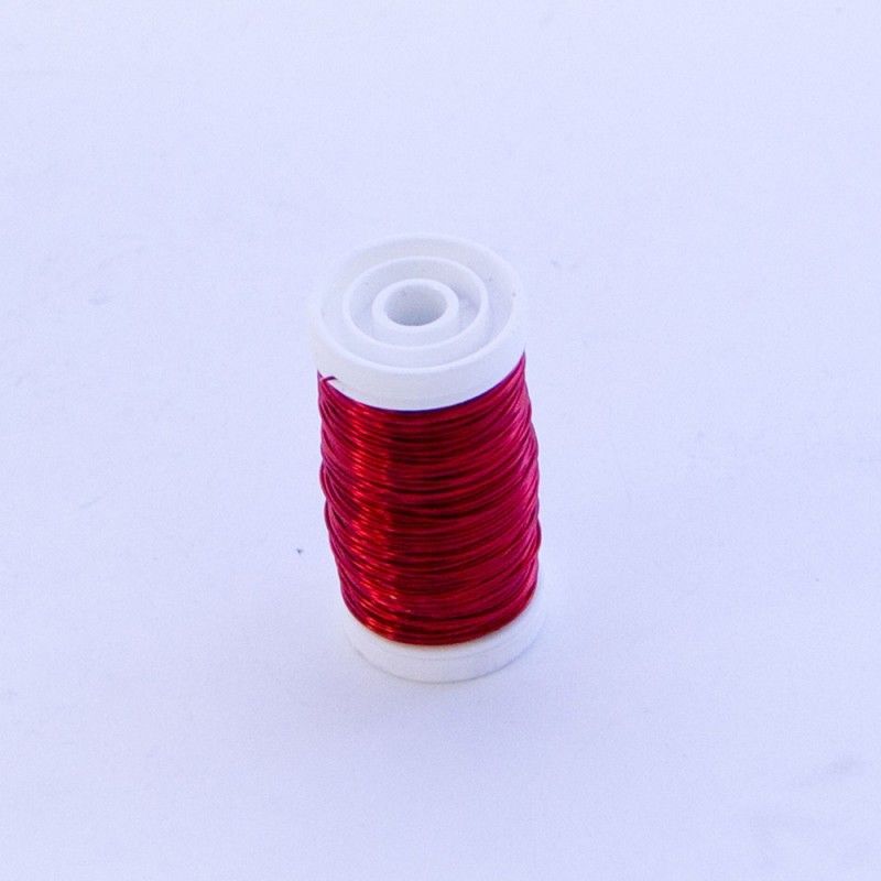 Red Metallic Reel Wire (0.50mm - 100g)