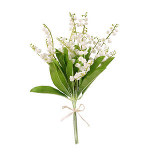 32 cm Artificial Lily Of The Valley Bundle Of 6 Plastic Stems