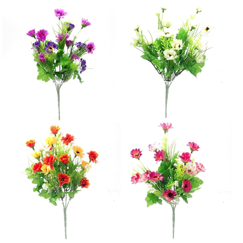 30cm Mini Daisy Spring Bush Bunch - Assorted Colours